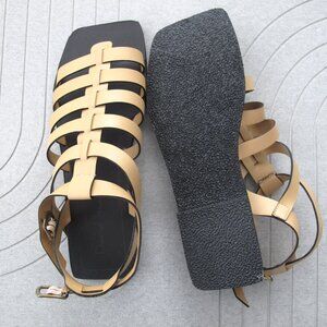 Flat sandals Size 6 Beige Color  David Isaac SENSATION NWT 🆕